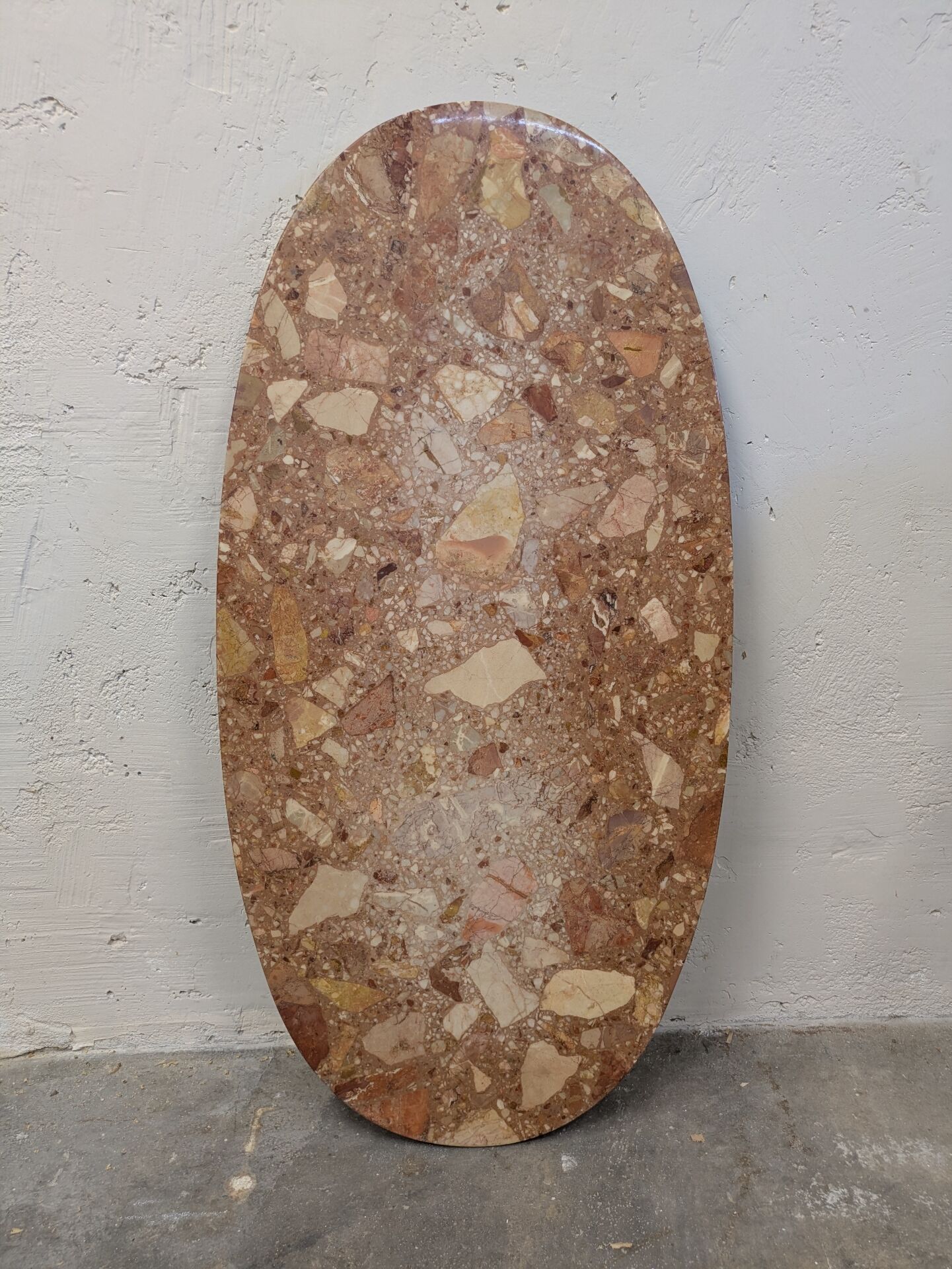 Table basse marbre et acier