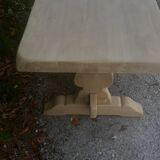 Table monastère chêne massif bois brut