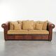 Sheepskin 3-seater sofa from the late 20th century with removable armrests