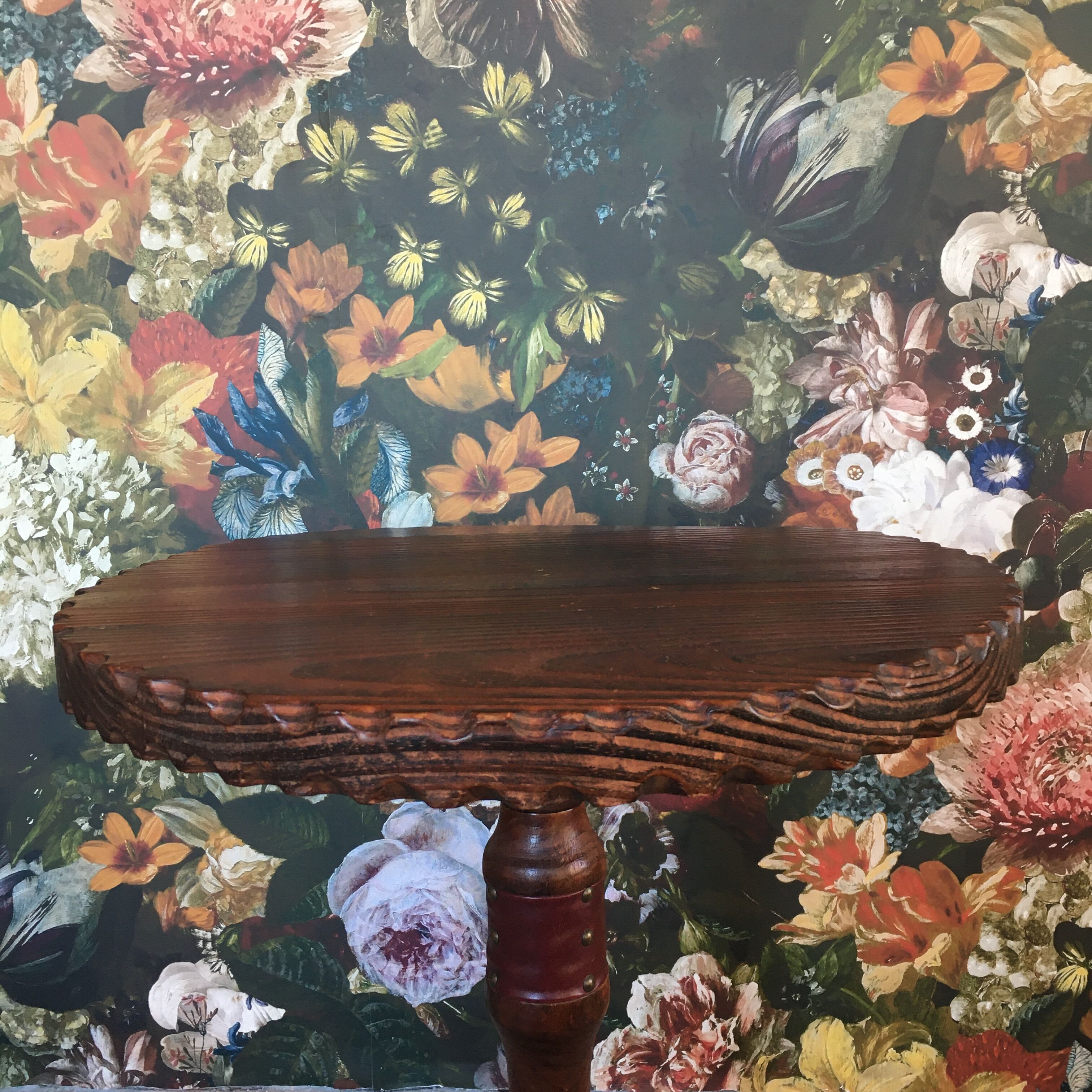 Old painting of the village and its church