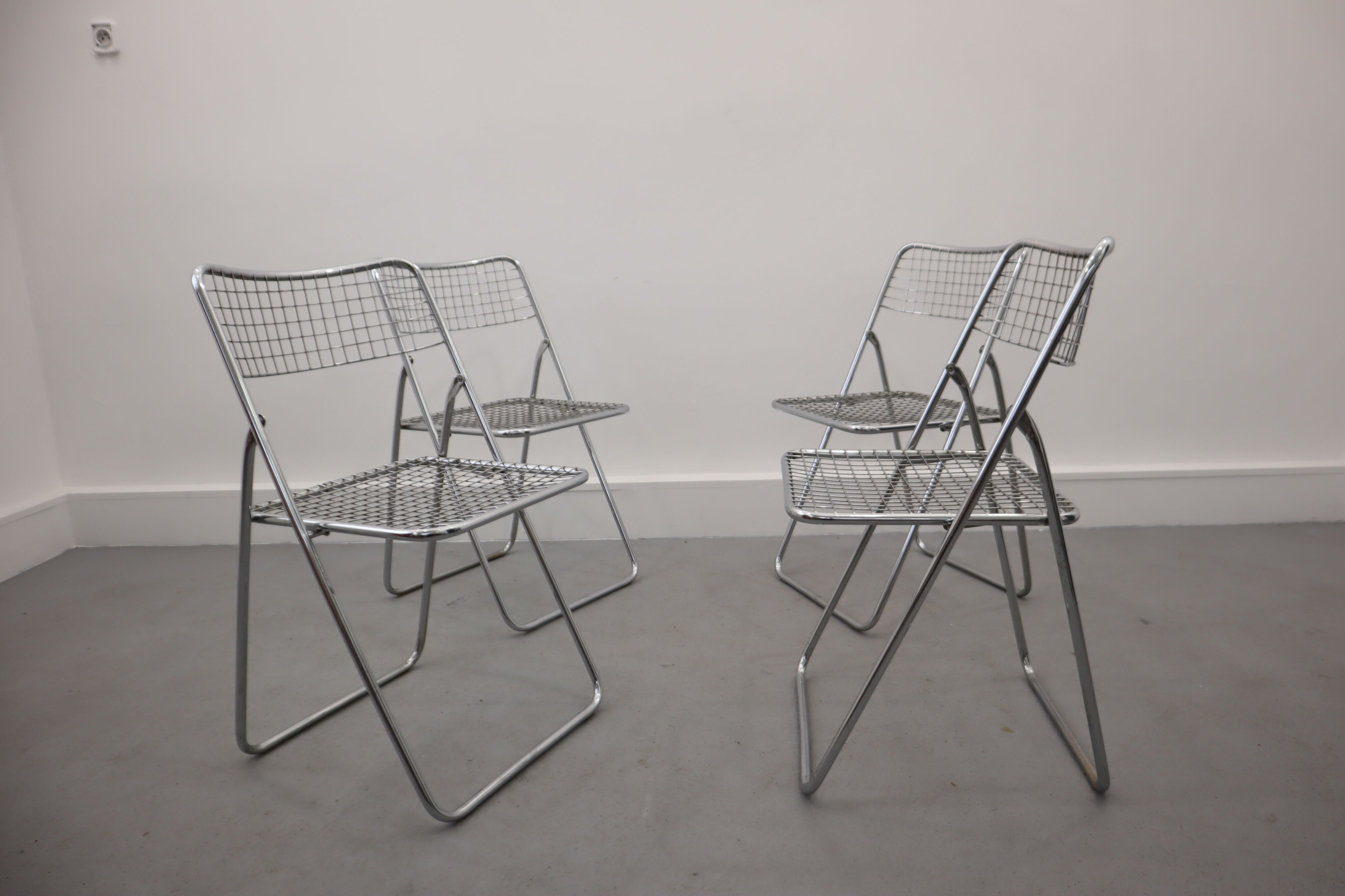 4 chaises Ted Net par Niels Gammelgaard pour Ikea