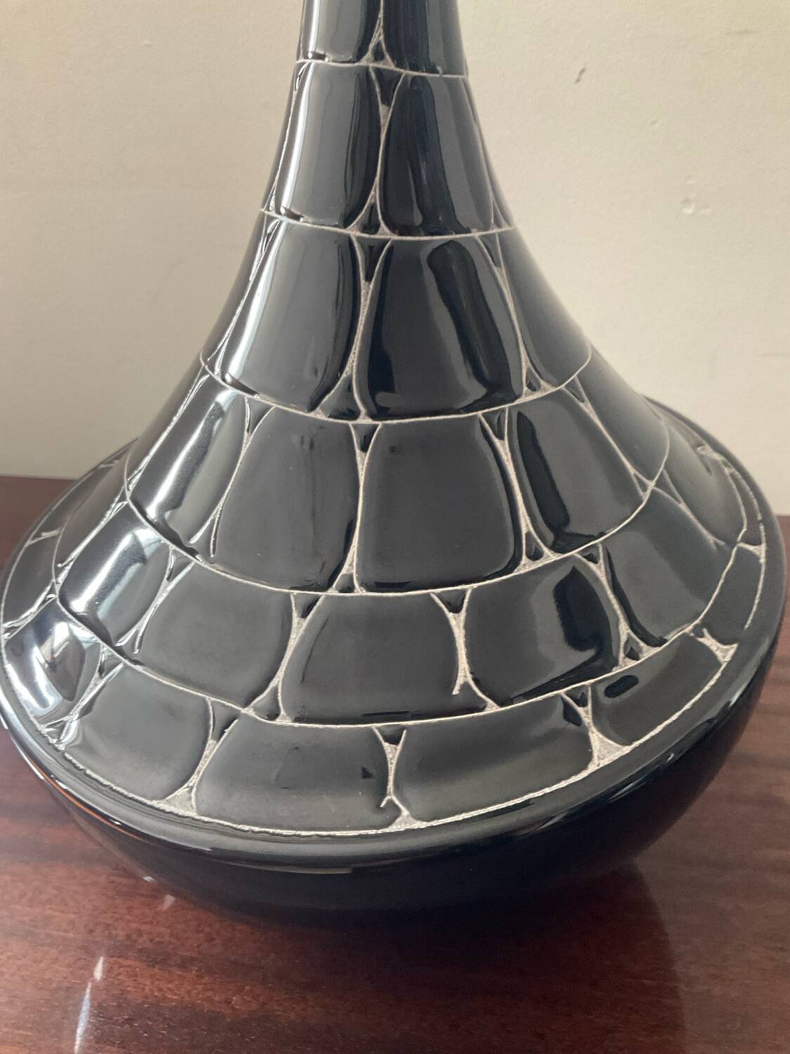 Vintage glazed ceramic soliflore vase