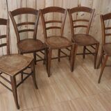 Série 5 chaises bistrot Luterma