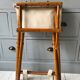 Former director's side chair in wood and canvas
