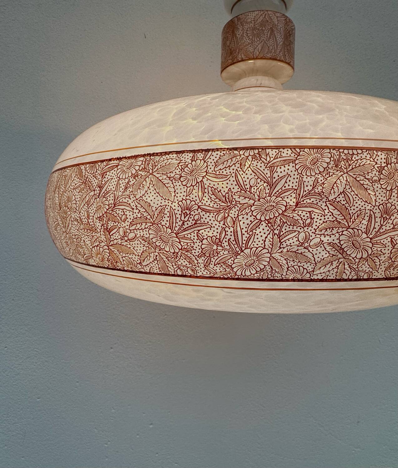 Art Deco glass lustre Czechoslovakia
