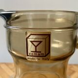 Vintage lemonade service in smoked glass - vemam - made in italy