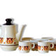 Jet Nomar 70's coffee set porcelain to fire