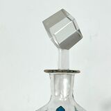 Italian Art Nouveau glass liquor set from 1920s