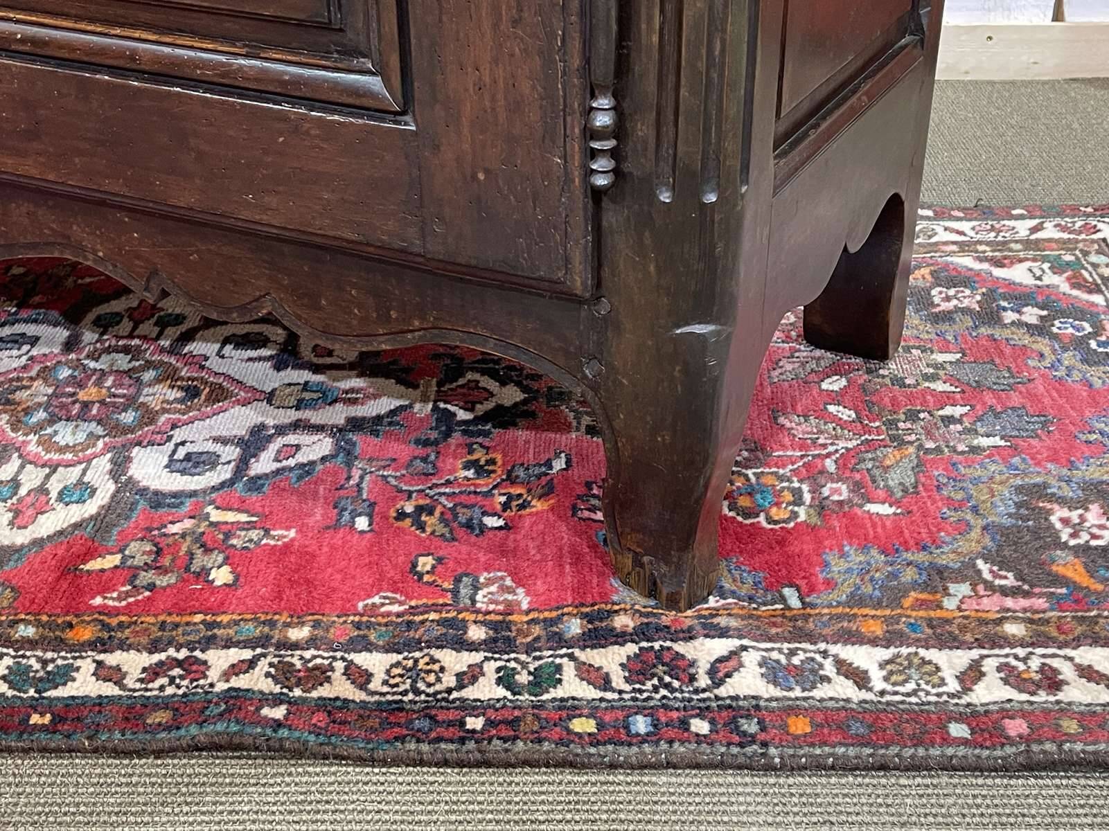 Louis XV style low cabinet in walnut, 19th century