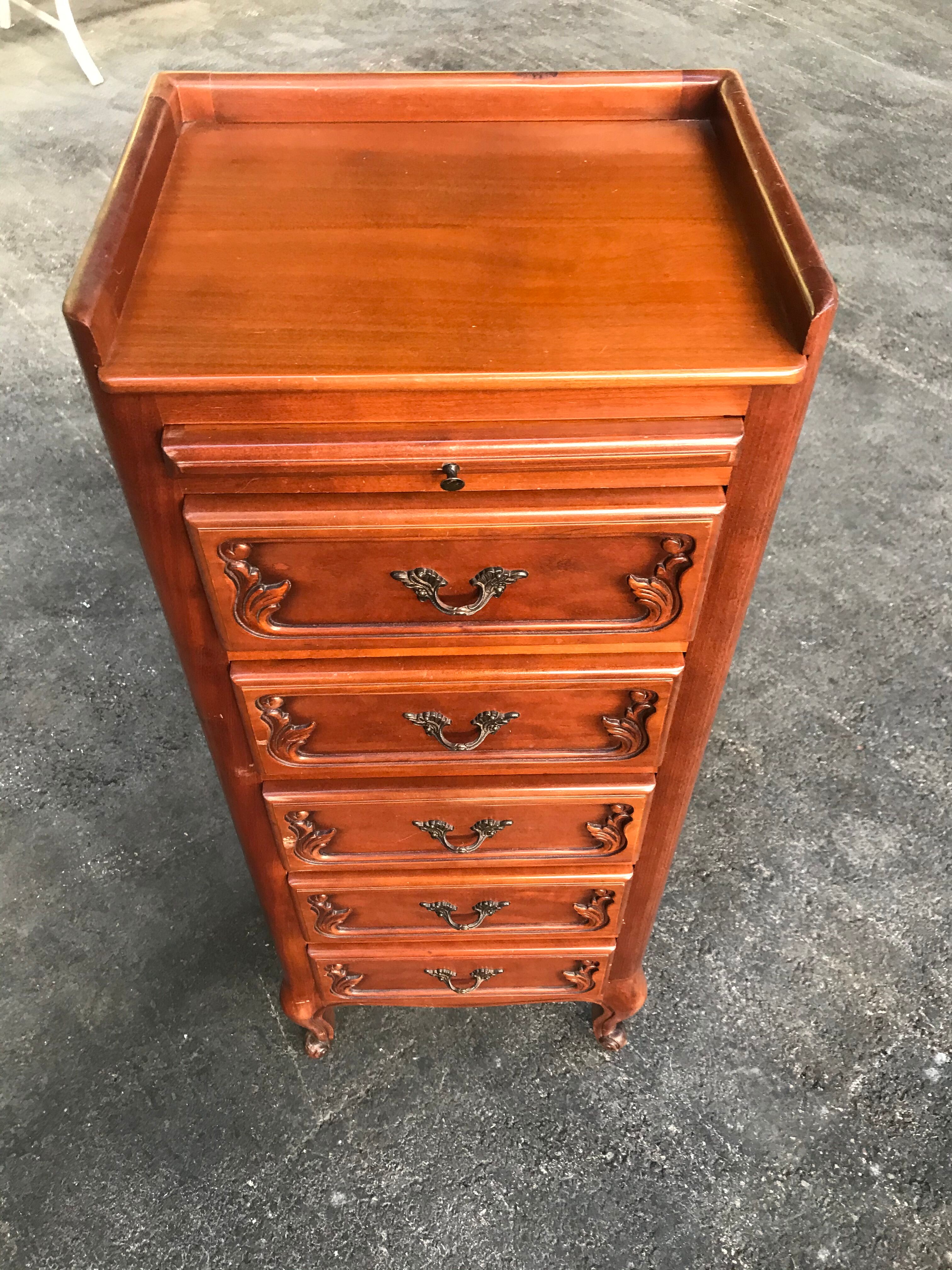 Louis XV-style cherry dresser