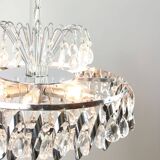 Vintage Viennese Medium Sized Crystal Chandelier, 70s