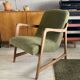 Original mid-century polish chair "type 364" from late 50s. Designed by Barbara Fenrych-Węcławska