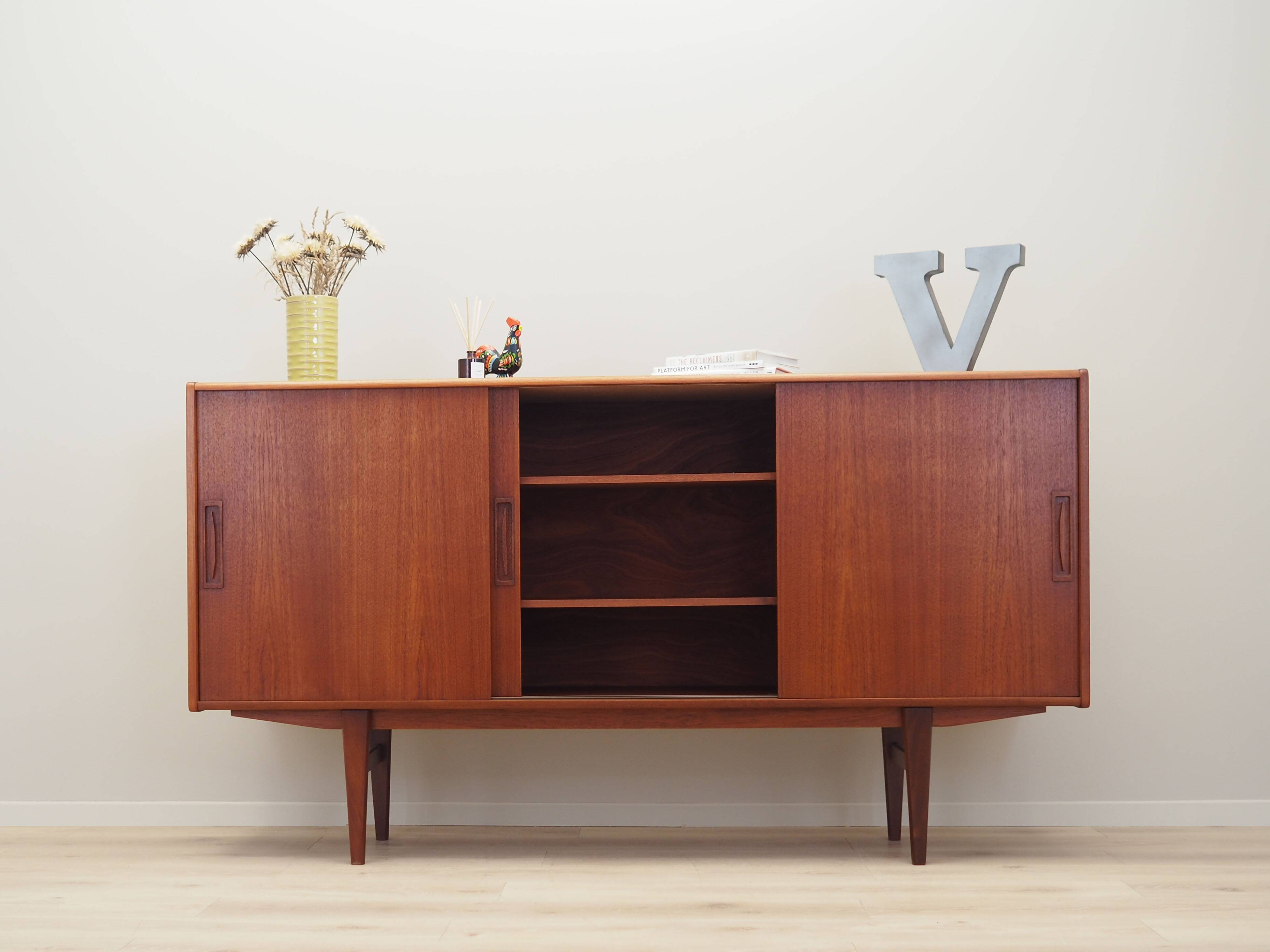 Teak highboard, Danish design, 1960s, production: Denmark