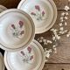 Set of 6 vintage deep plates - Moulin des Loups