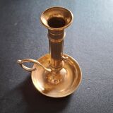 Vintage candlestick in solid bronze