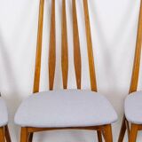 Set of 6 eva vintage chairs in Teak Niels Koefoe Hornslet Midcentury 60s