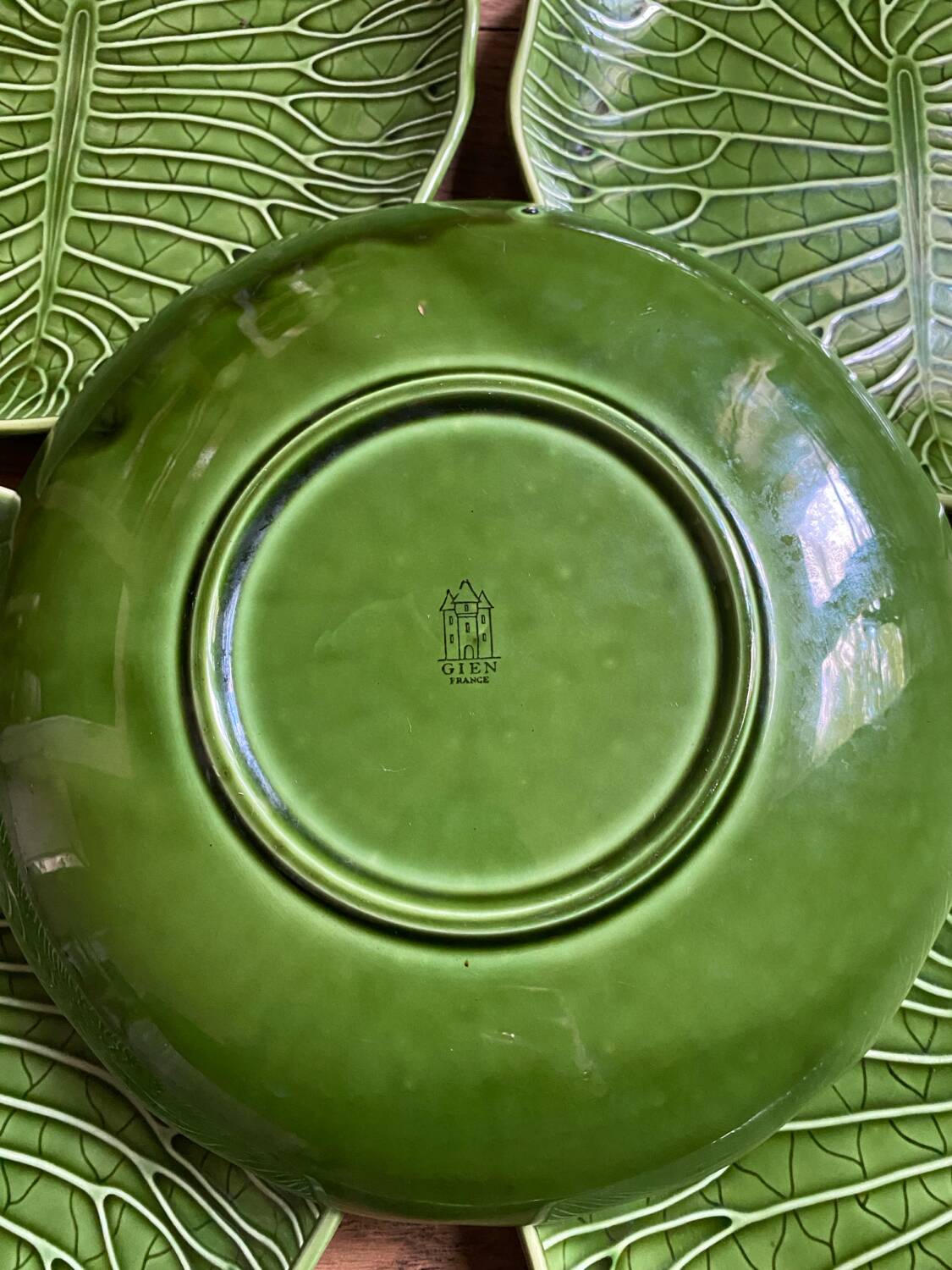 Vintage Gien cabbage plates