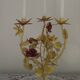 Large Vintage French FloralThree Arm Candelabra – Tied Bouquet Style