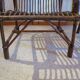 Lot de 2 Fauteuils de jardin en rotin et bambou -Vintage -Années 60 - avec coussins - vernis satin