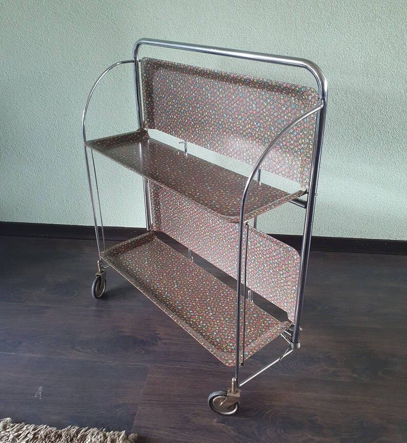 1970s foldable trolley