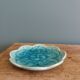 Vide poche fleur turquoise estampillé LBMDJ