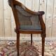 Caned office chair – Louis XVI style – Stained wood – 19th century