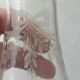 Antique table powder shaker, in engraved glass and solid silver, X