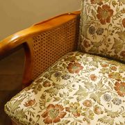 Set of 2 German Chippendale Cane Armchairs by Adolf Wrenger