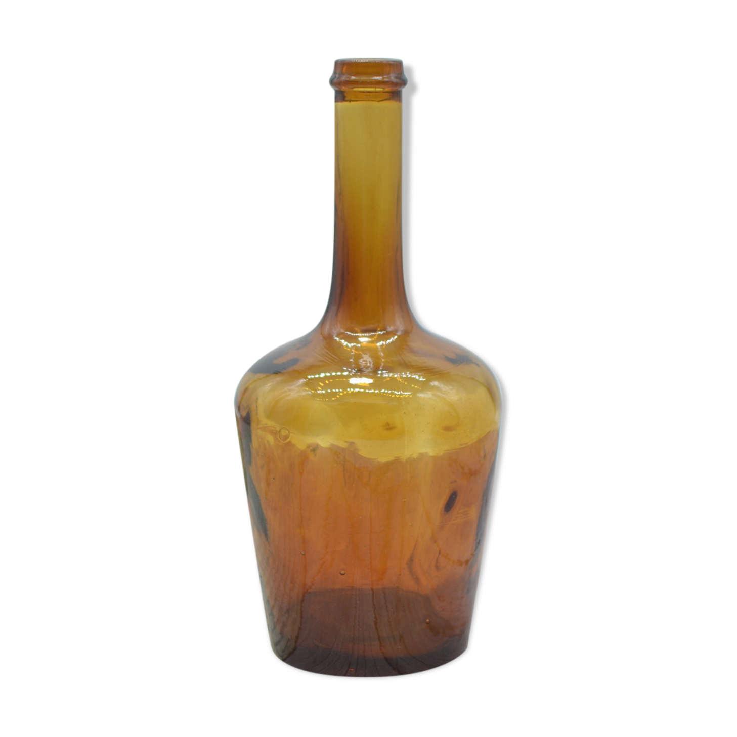 Lady jeanne in amber glass irregular appearance