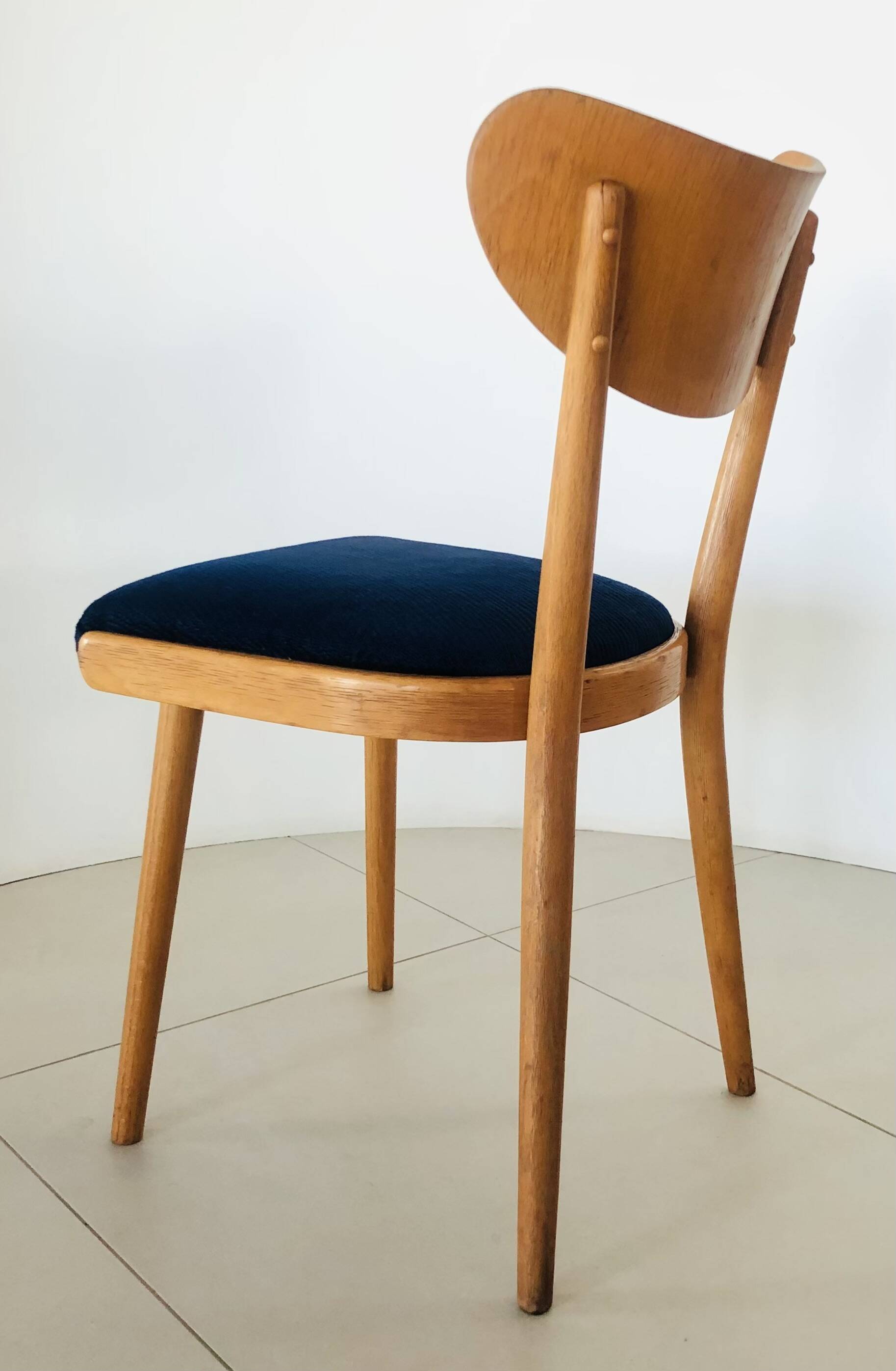 Chaises en bois de hêtre, Tchécoslovaquie années 50