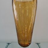 Blown glass vase bubbled from a glassworks in Poland