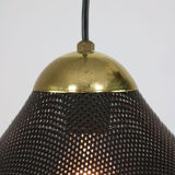 Vintage Italian Perforated Trumpet Lamp