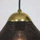 Suspension trompette perforée italienne vintage