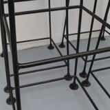 Ensemble de 4 tabourets de barre Wire années 1960