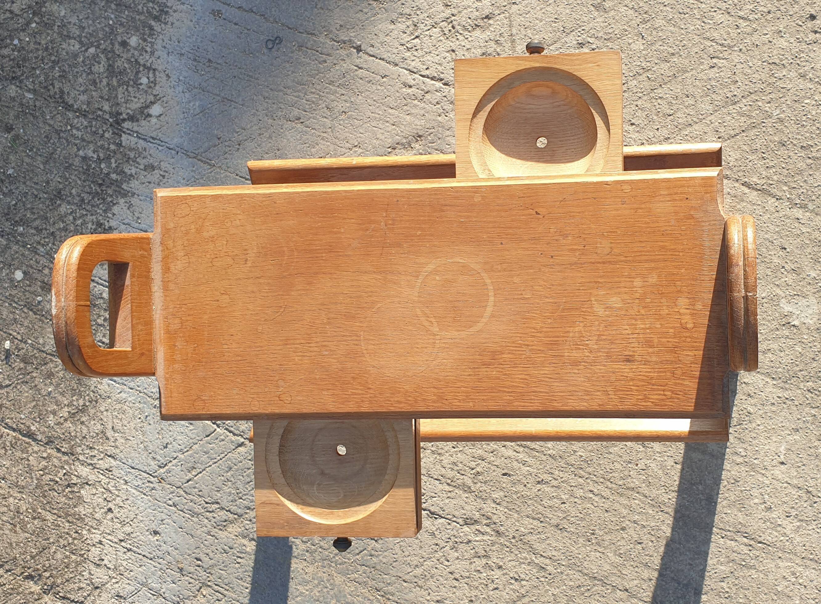 Magazine rack with sliding drawers in light wood, Scandinavian style.