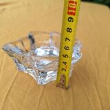 Cendrier en verre en forme de feuille