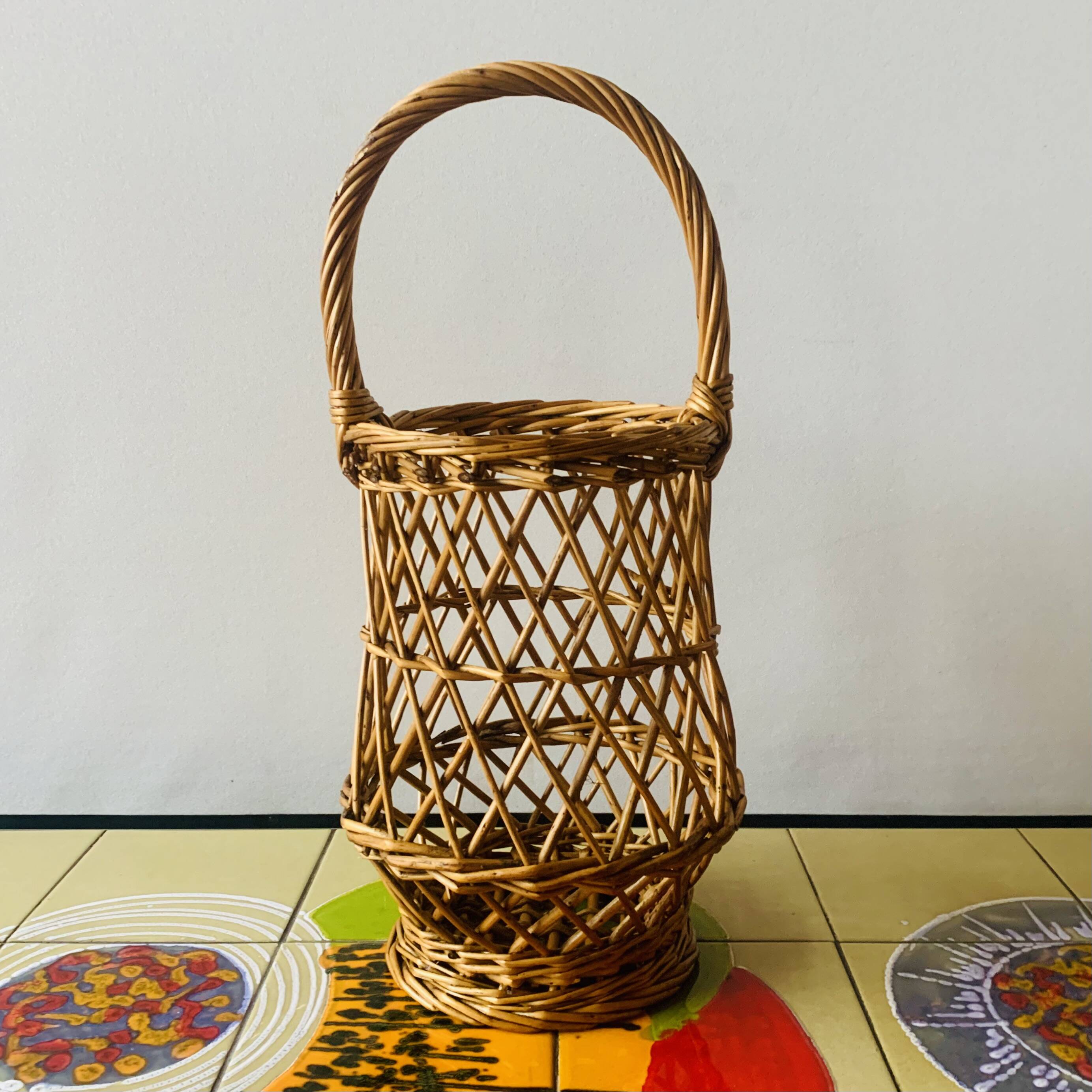 Vintage wicker basket