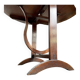 Harvestable winegrower's table in dark wood ⌀ 91 cm