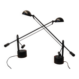 Pair of articulated desk lamps from the 80s