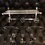 Jean ROYERE set of paddle coat racks and hooks