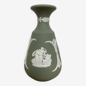 vase biscuit porcelaine "jasperware" signé Wedgwood
