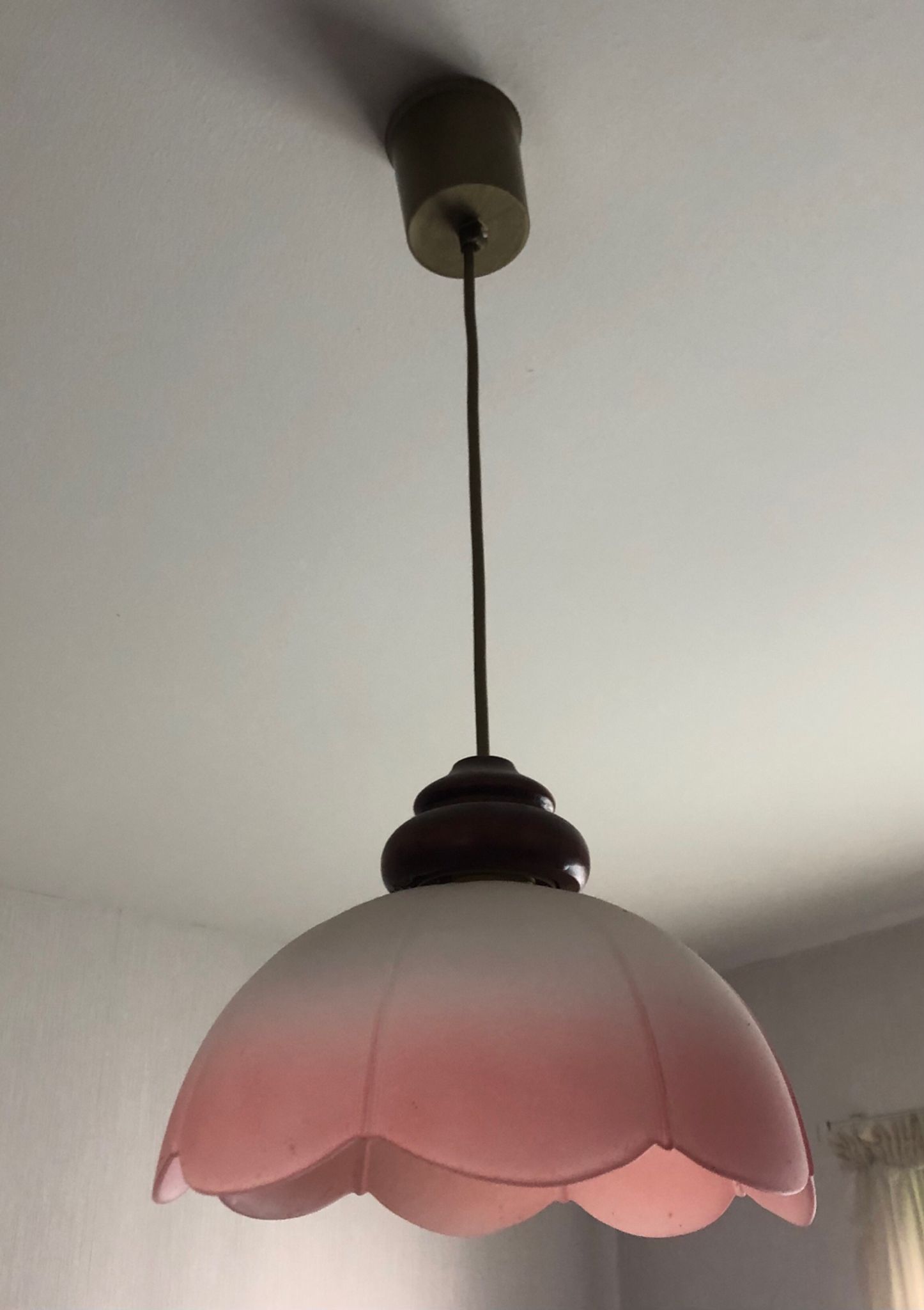 Suspension vintage verre