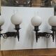 Paire d'appliques mural en fer