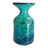 Soliflore en verre soufflé multicouche signé 1970