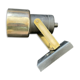 Wall lamp Metal Gold And Black - Blackened Wood