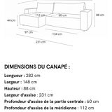Fauteuil 3/4 places convertible
