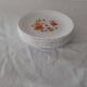 6 Dessert plates arcopal France vintage orange & yellow flowers