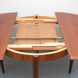 1960s extendible diningtable walnut by Lübke