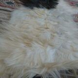 Natural black and white goat skin 92x47cm