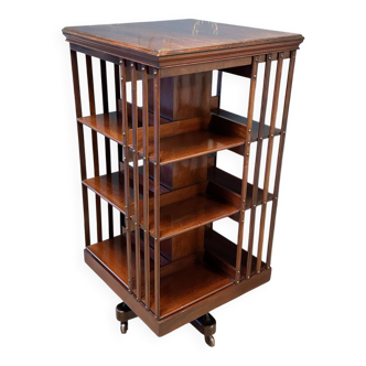 Antique revolving bookcase
